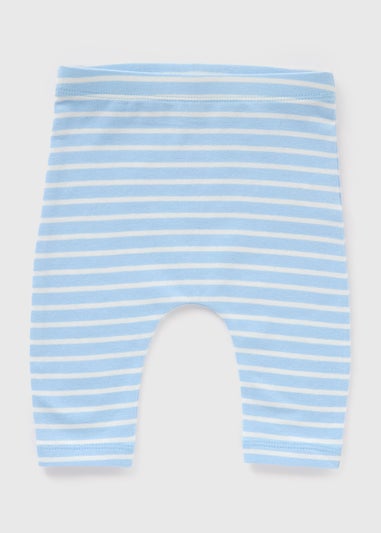 Baby Blue Stripe Leggings (Newborn-23mths)