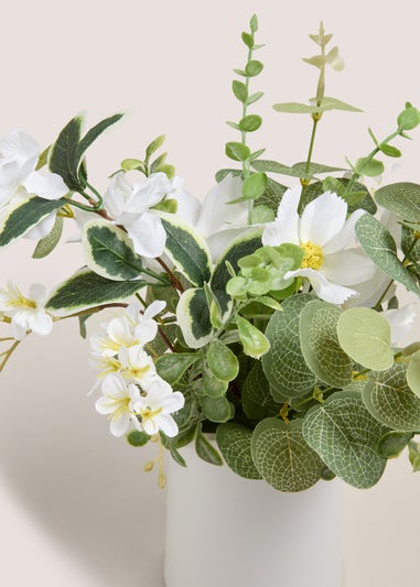 White Flowers In A Jug