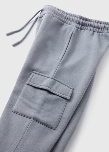 Boys Grey Cargo Jogging Bottoms (7-15yrs)