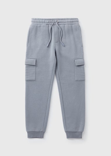 Boys Grey Cargo Jogging Bottoms (7-15yrs)