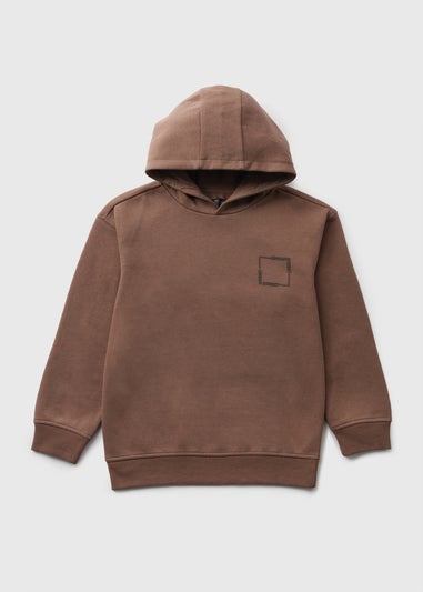 Boys Brown Urban Street Hoodie (7-15yrs)