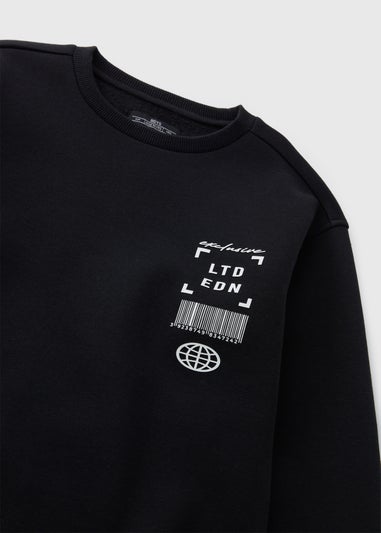 Boys Black Limited Edition Sweatshirt (7-15yrs)