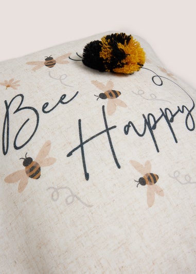 Cream Bee Happy Cushion