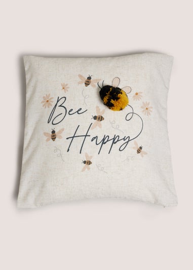 Cream Bee Happy Cushion