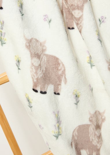 Highland Cow Throw