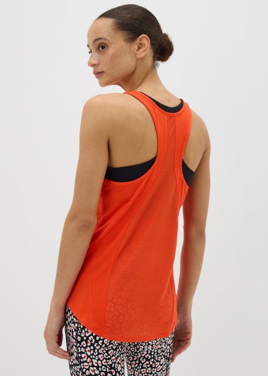 Souluxe Red Mesh Detail Vest Top