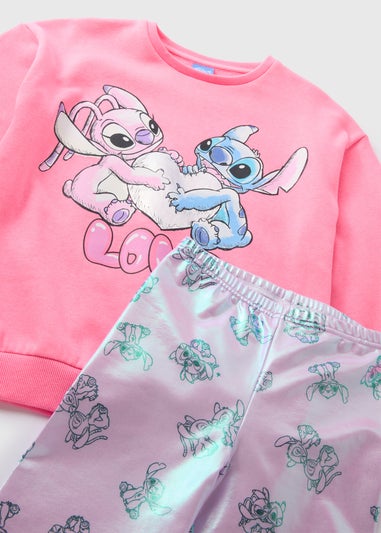 Pink Stitch Heart Top & Legging Set (4-12yrs)