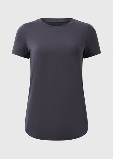 Souluxe Dark Grey Longline T-Shirt