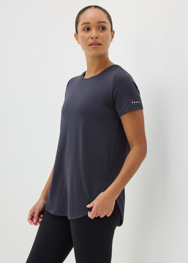 Souluxe Dark Grey Longline T-Shirt