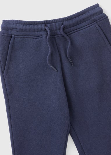 Boys Navy Plain Jogging Bottoms (1-7yrs)