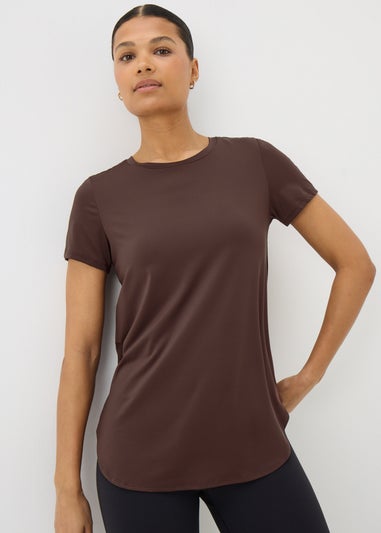 Souluxe Brown Longline T-Shirt