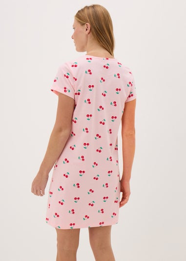 Pink Cherry Print Nightie