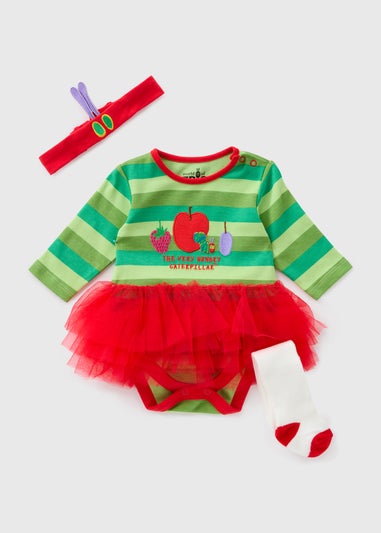 Hungry Caterpillar Baby Green Bodysuit Tutu & Tights Set (Newborn-18mths)