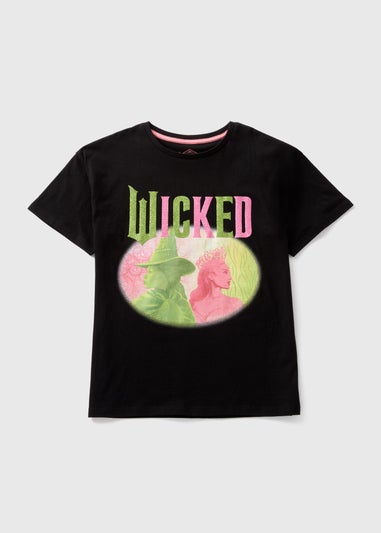 Wicked Black Kids Elphaba & Glinda T-Shirt (7-13yrs)