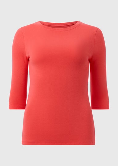 Coral 3/4 Sleeve T-Shirt