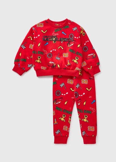 Cars Red Lightning McQueen Sweatshirt & Jogging Bottom Set  (1-7yrs)