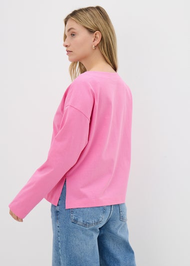 Pink Long Sleeve Top