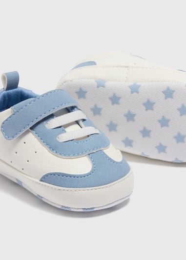 Baby Blue Retro Trainers (Newborn-18mths)