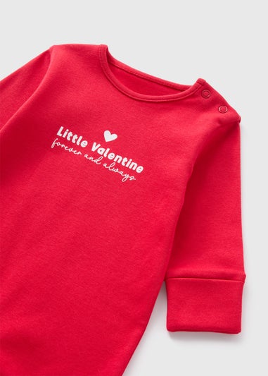 Baby Red Little Valentine Sleepsuit (Newborn-18mths)