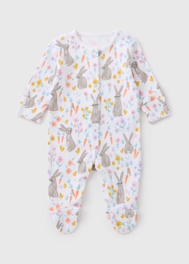 Baby Cream Easter Bunny Sleepsuit (Newborn-12mths)