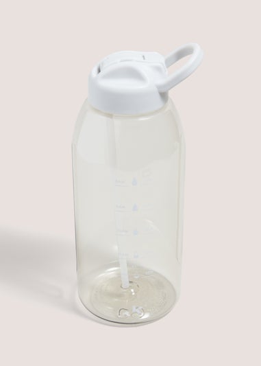 White Gym Water Bottle