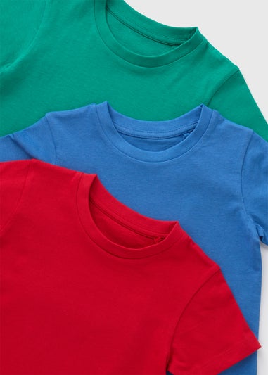 3 Pack Boys Multicolour T-Shirts (1-7yrs)