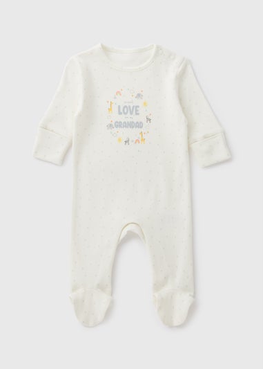 Baby Cream Grandad Sleepsuit (Newborn-18mths)