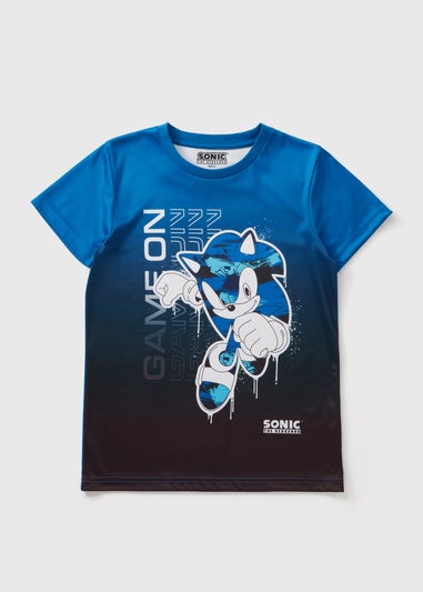 Sonic Boys Blue Game On T-Shirt (5-13yrs)