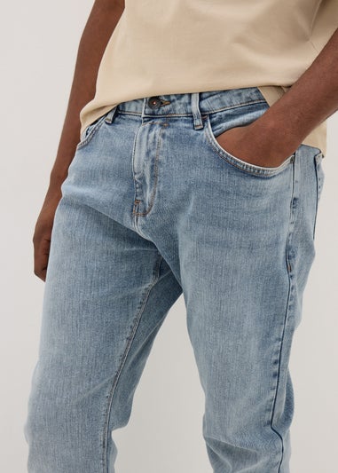 Lightwash Slim Fit Tapered Jeans