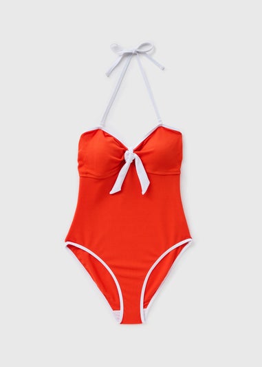 Red Bow Tie Swimsuit