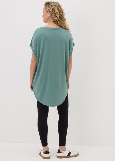 Green Love Longline T-Shirt