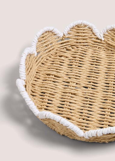 Scallop Edge Decorative Tray