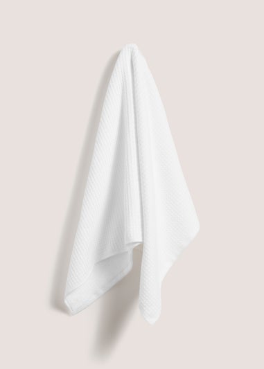 White Waffle Towel