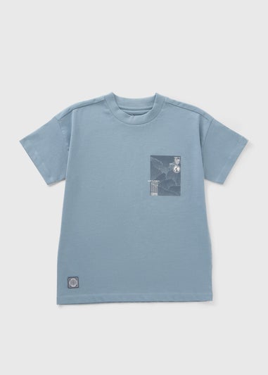 Boys Blue Compass T-Shirt (7-15yrs)