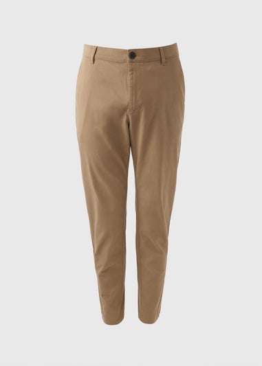 Beige Straight Fit Chinos