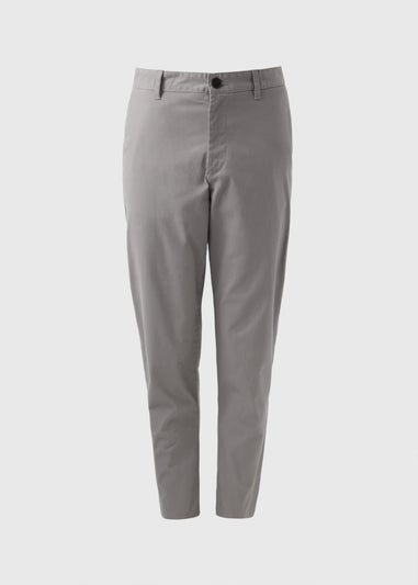 Grey Straight Fit Chinos