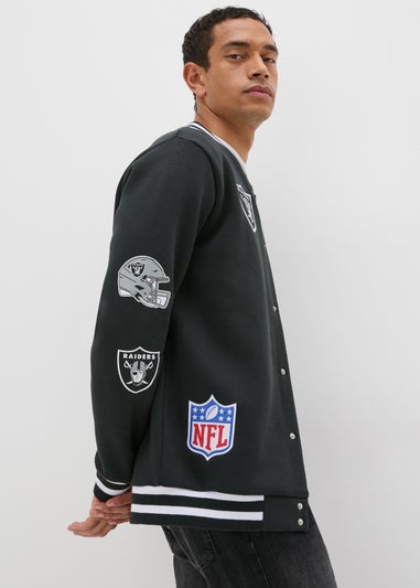 NFL Raiders Black Bomber Jacket