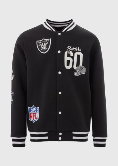 NFL Raiders Black Bomber Jacket