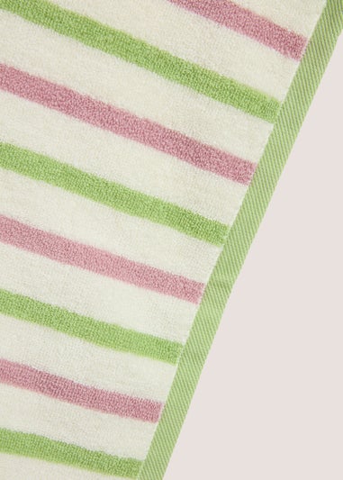 Green Meadow Stripe Towel