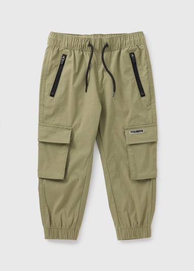 Boys Khaki Sporty Cargo Trousers (1-7yrs)