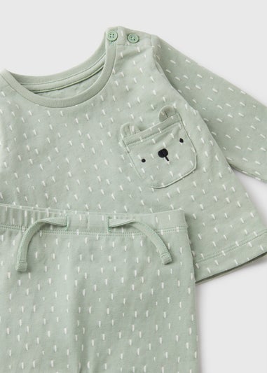 Baby Sage Top & Leggings Set (Newborn-18mths)