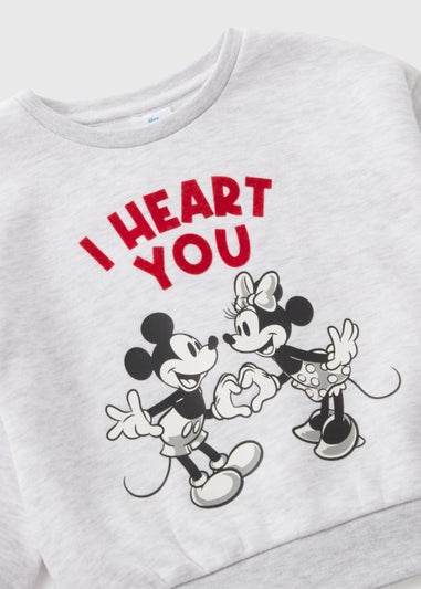 Disney Grey Minnie & Mickey Mouse Sweatshirt (1-7yrs)