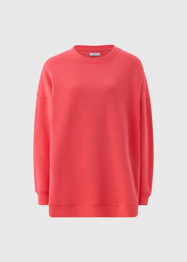 Papaya Petite Coral Longline Sweatshirt