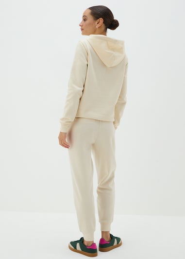 Papaya Petite Cream Cuffed Jogging Bottoms