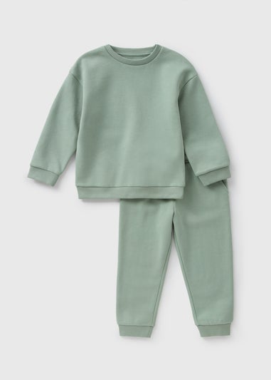 Boys Green Sweatshirt & Jogging Bottom Set (1-7yrs)