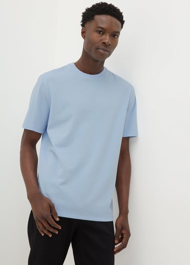 Blue Textured T-Shirt