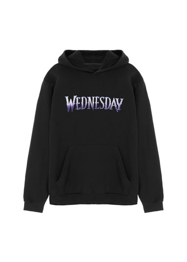 Wednesday Black Logo Hoodie