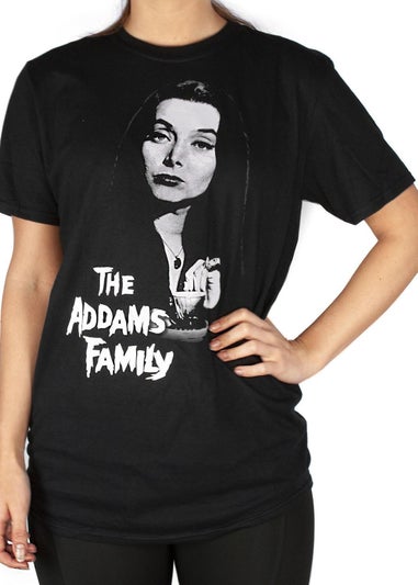 Wednesday Black Morticia Addams Oversized T-Shirt