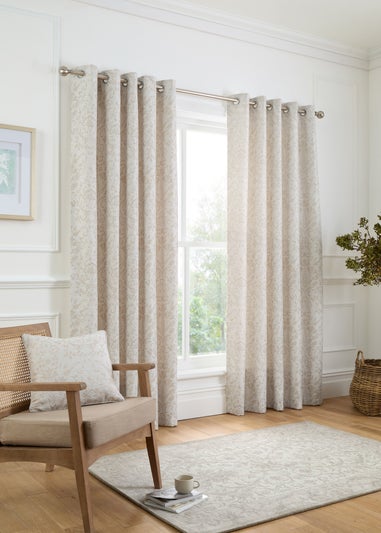 Curtina Marple Thermal Natural Eyelet Curtains