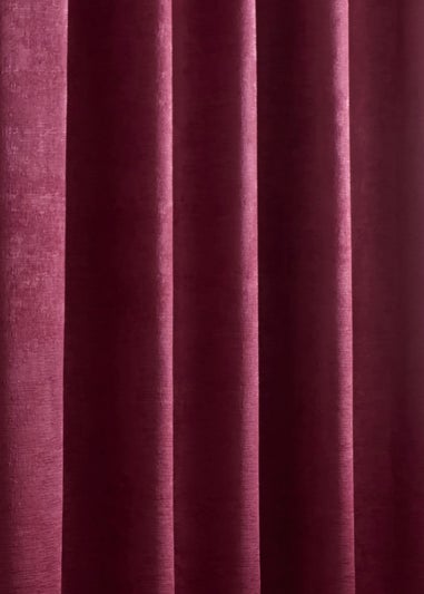 Fusion Galaxy Dim out Woven Purple Pencil Pleat Curtains